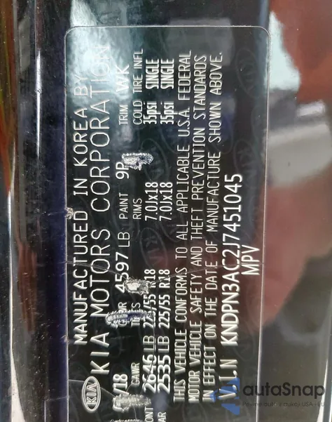 KNDPN3AC2J7451045